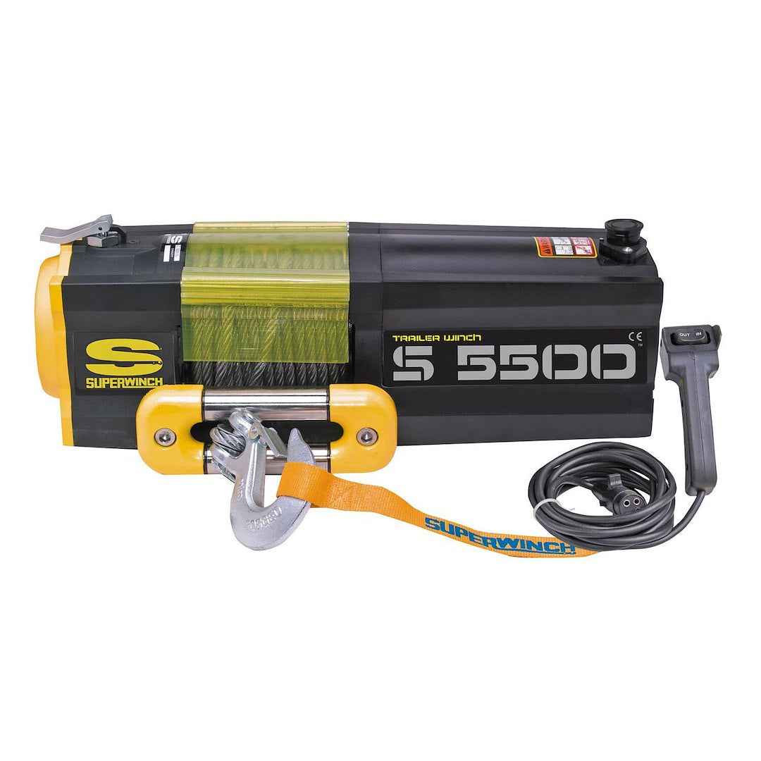 Superwinch 1455200 5500 lb Electric Recovery Winch - 12V, Steel Line