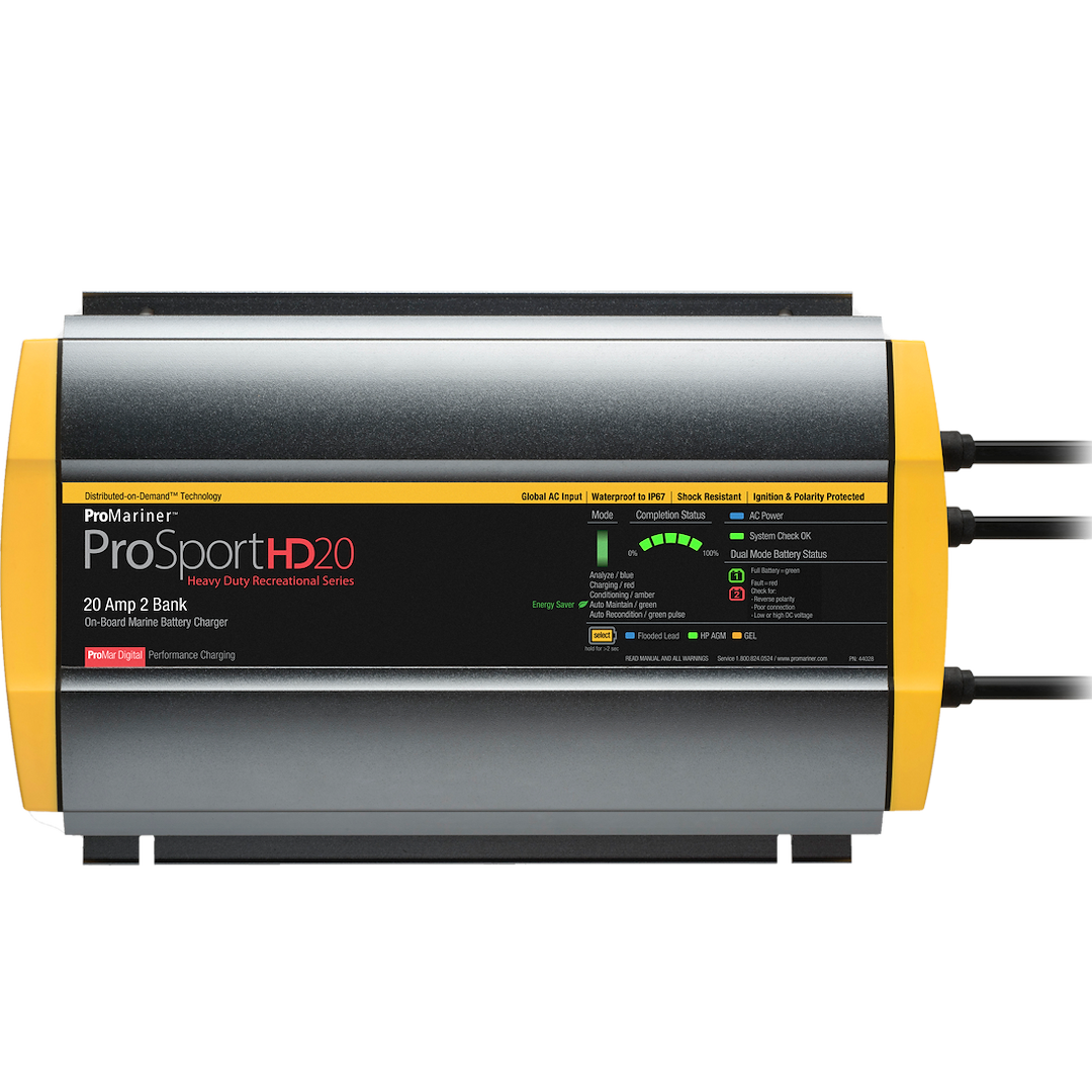 Pro Mariner 44028 12V 20A 2-Bank Marine Battery Charger