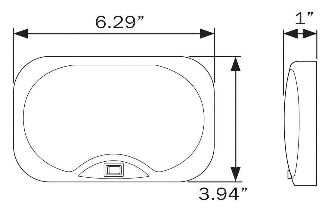 Optronics Interior Light – LED RVILL40P – Lens Color: White