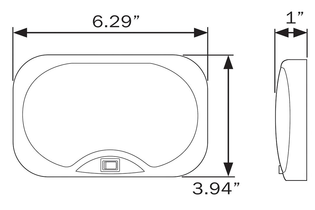 Optronics Interior Light – LED (Rvill40p) – Lens Color: White