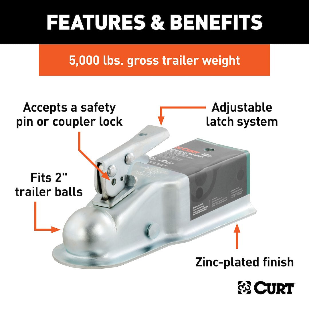 Curt 25100 Trailer Coupler - image 3