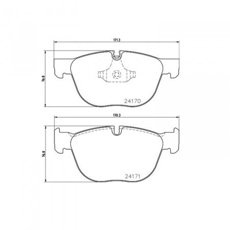 Hella Pagid 355012541 Low-Metallic Disc Brake Pad Set