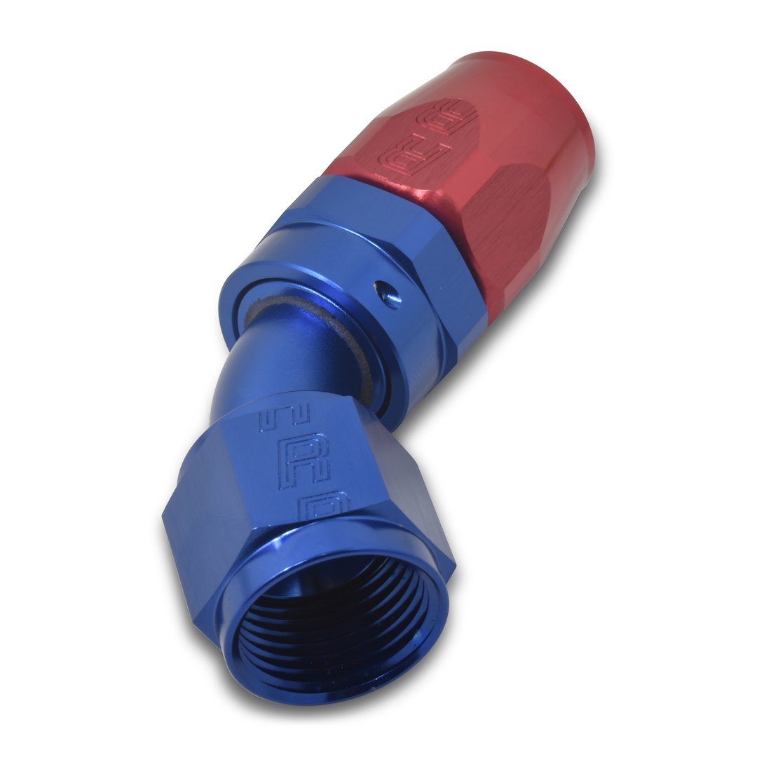 Russell 610080 Full Flow 45° Crimp-On Hose End, -4 AN
