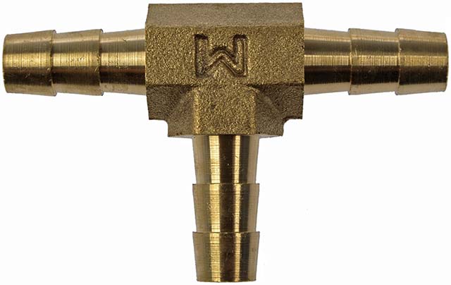 Dorman 55106 1/4-Inch Brass Three-Way Tee Connector - image 1