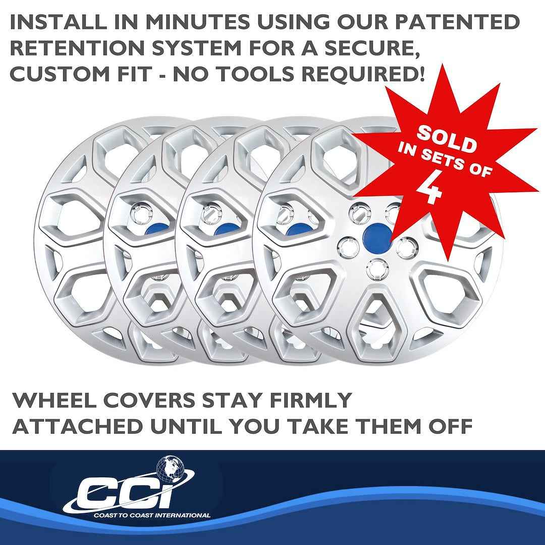 Coast To Coast 46316S Focus Silver Y-Spoke Wheel Covers