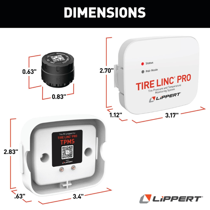 Lippert 2024115891 Tire Linc PRO TPMS - 6 Sensors