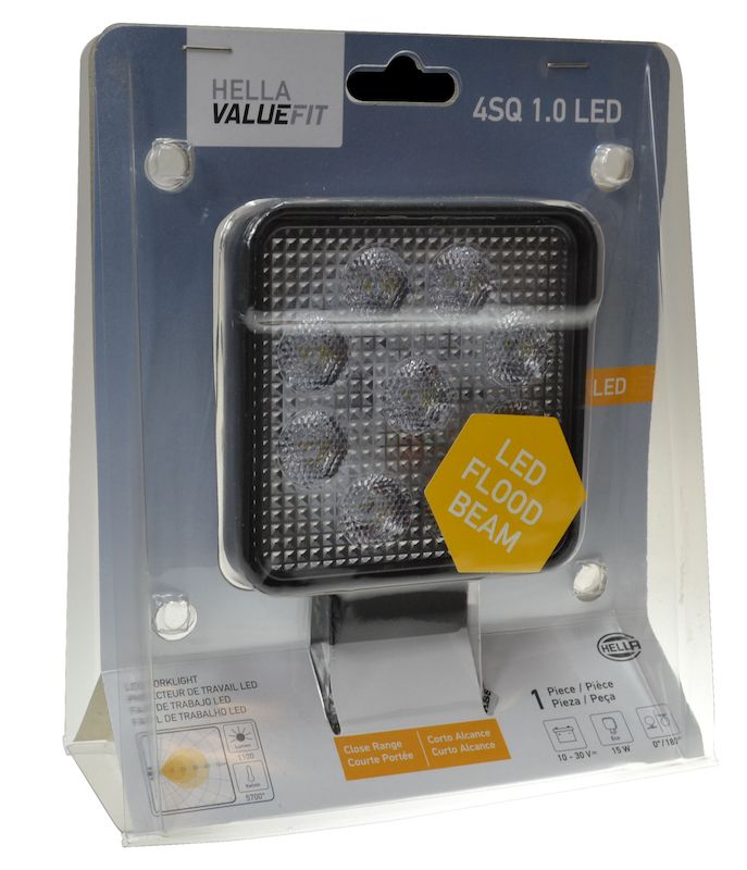 Hella 357103002 ValueFit 1.0 Square LED Work Light