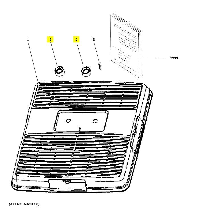 GE Appliances Air Conditioner Ceiling Assembly Control (Wj12x25402)