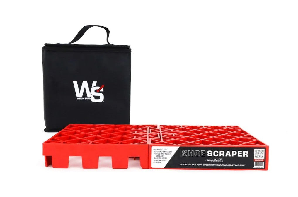 Weigh Safe WSFS Portable Boot Scraper - Orange, With Case