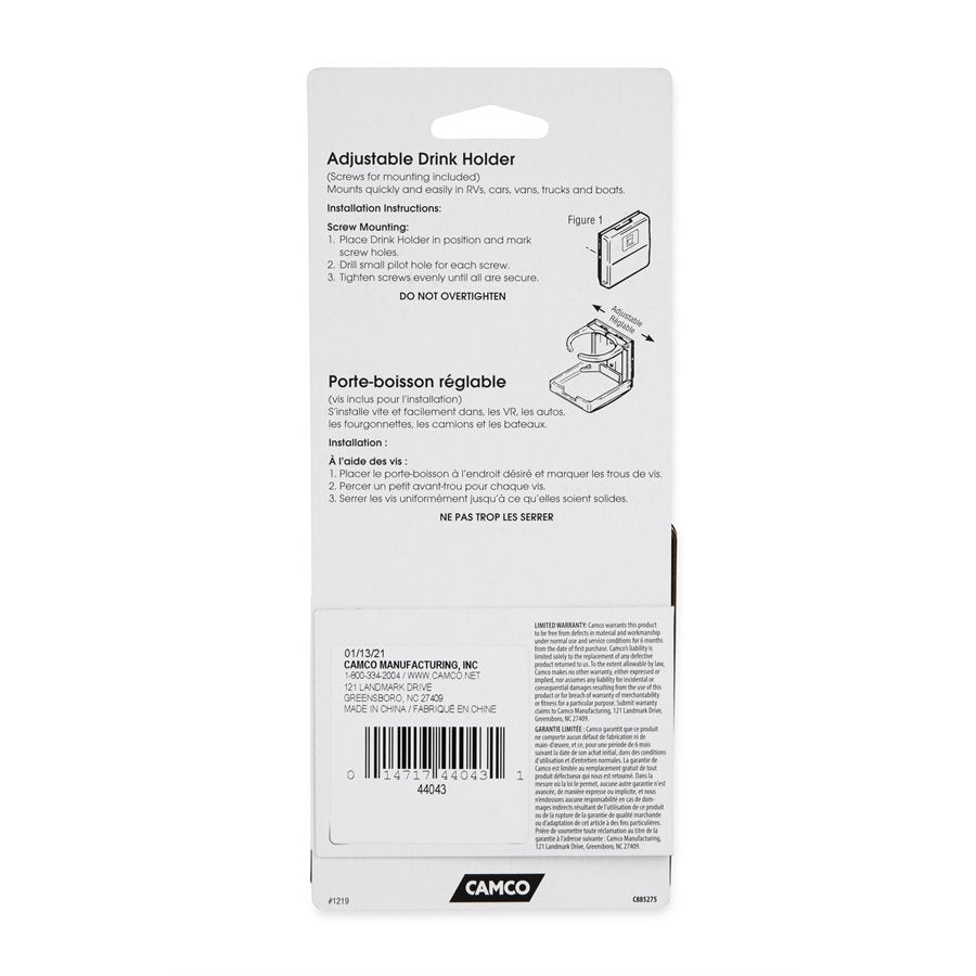 Camco Cup Holder (44043) – Material: Plastic