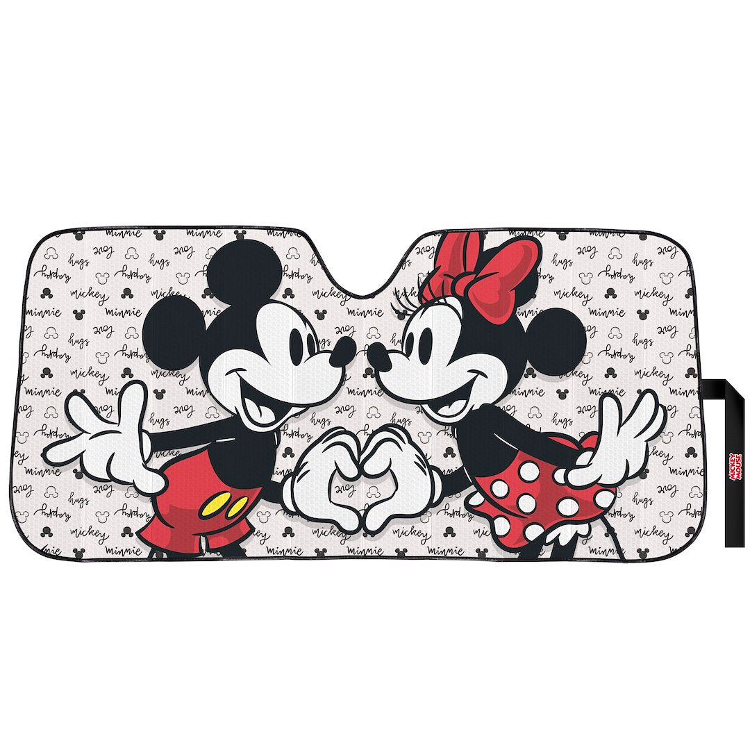 Plasticolor 002801W01 Mickey & Minnie Love Windshield Shade