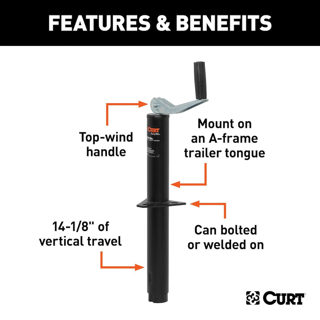 Curt 28250 Trailer Tongue Jack - image 2