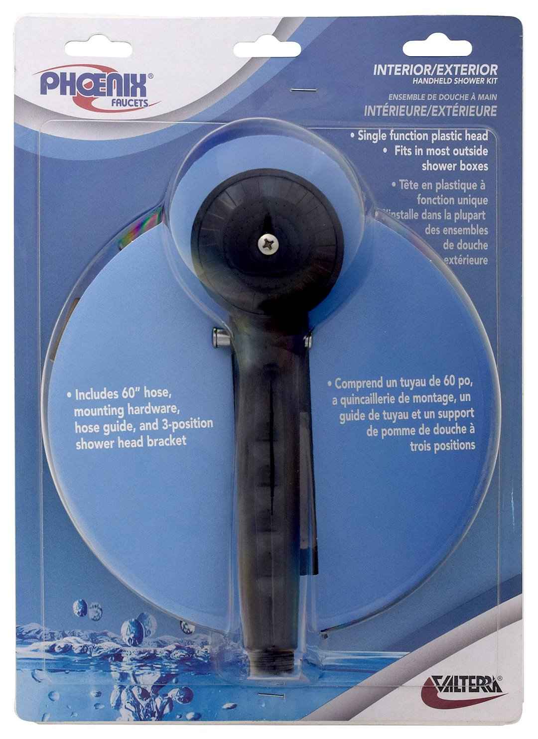 Phoenix Products PF276026 Handheld Shower Head - Black