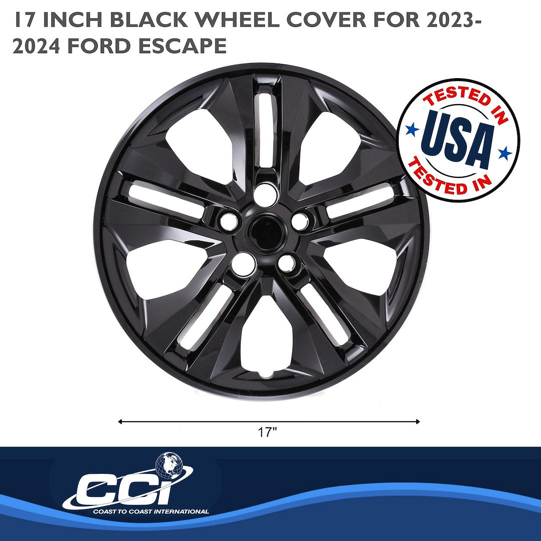 Coast To Coast 55017BLK Black Escape Wheel Covers, 17-Inch - image 3