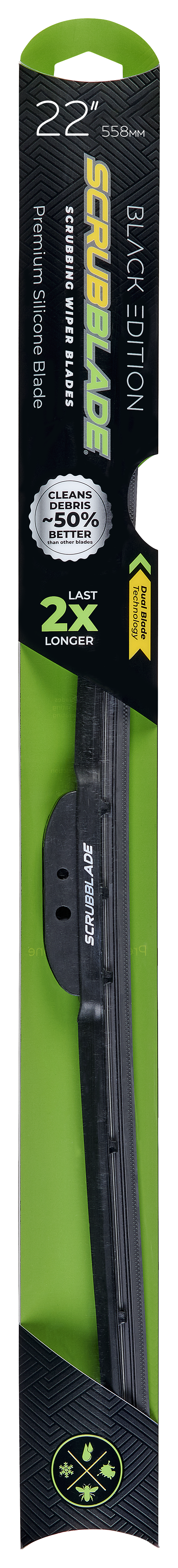 Scrubblade PB2200 Black Edition Silicone Wiper Blade