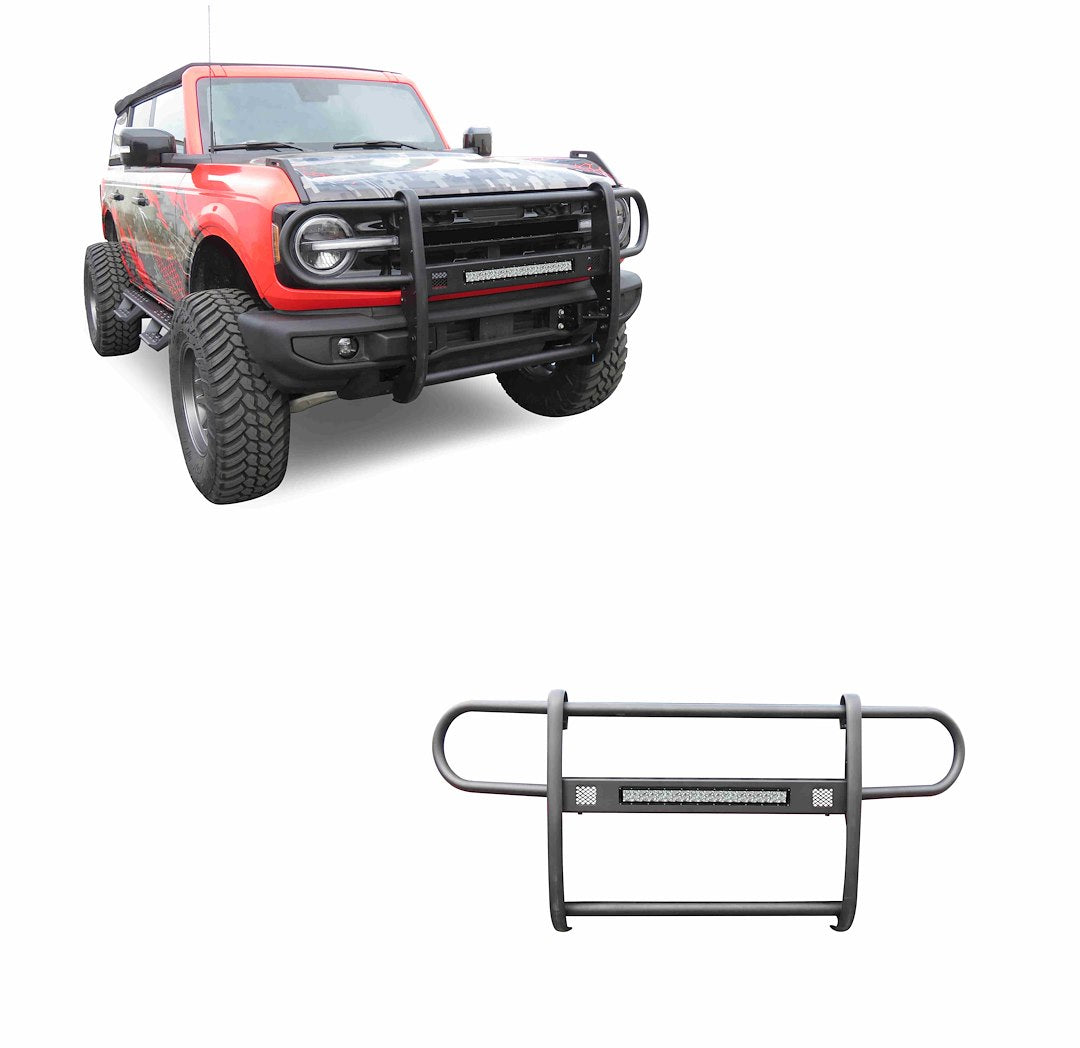 Black Horse Offroad Beacon Steel Grille Guard BGFB21 - image 1