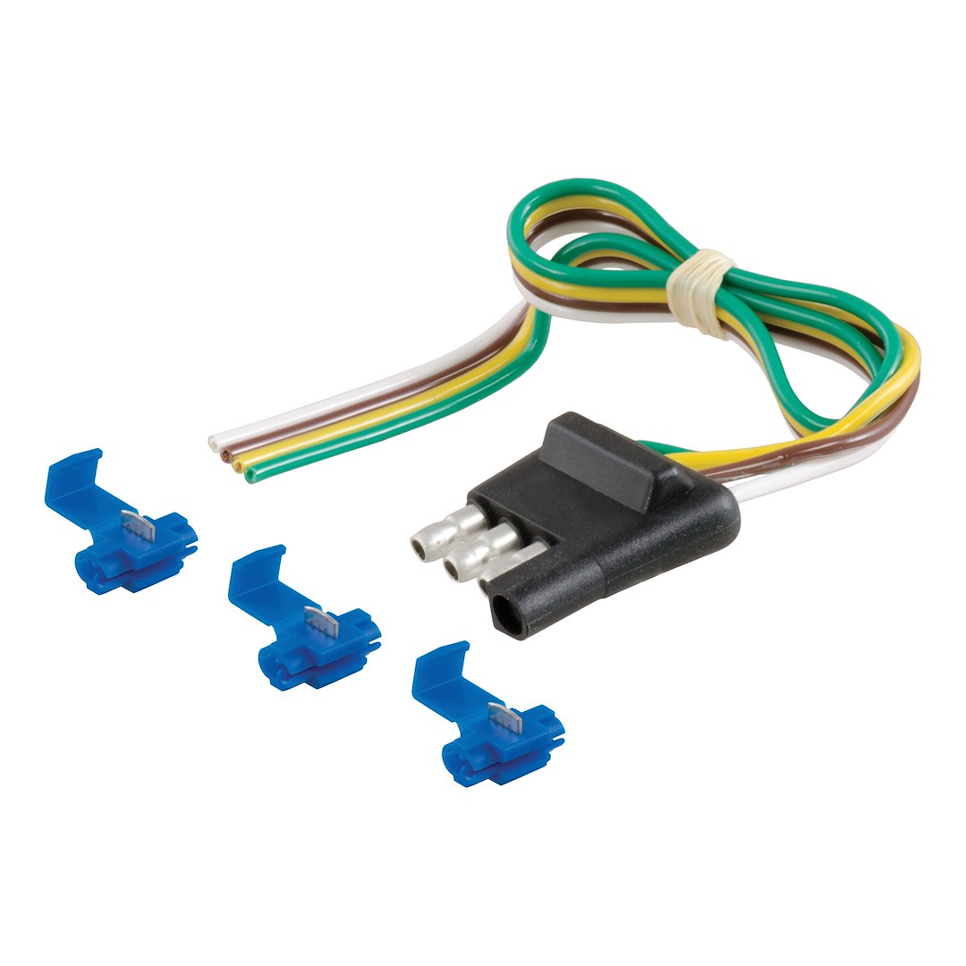 CURT Fully Universal 4 Flat Trailer Wiring Connector (58033)