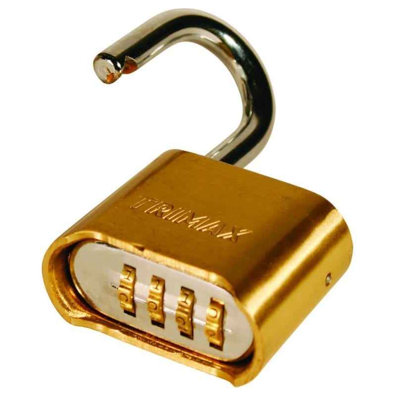 Trimax Locks TPC125 Brass Combination Padlock
