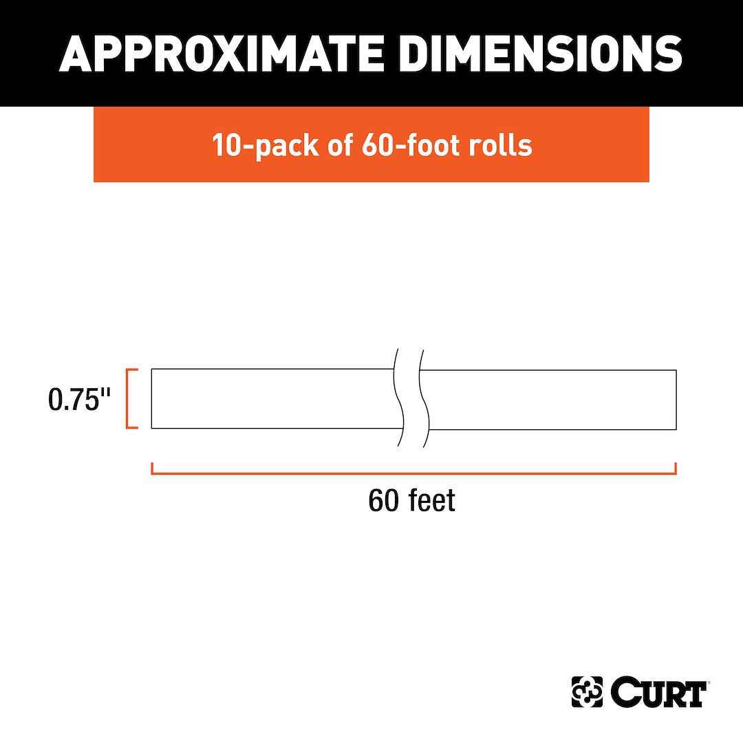 CURT 59740 Electrical Tape - Roll, 60 ft