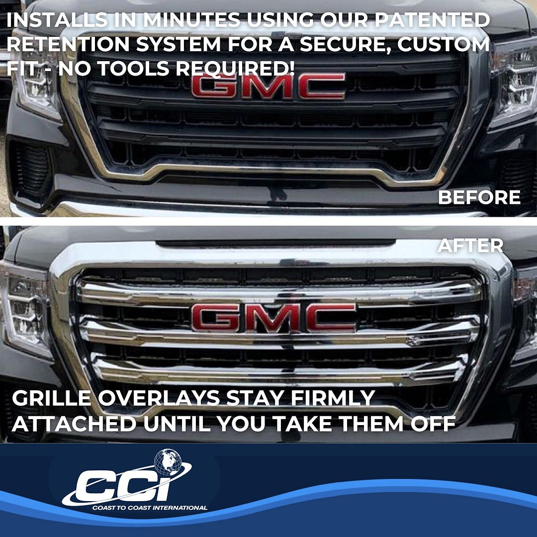 Coast To Coast GI172 Chrome Sierra Bar Grille Overlay - image 4