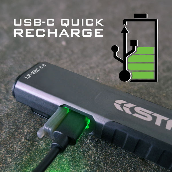 STKR Concepts 14269 LP-EDC 5.0 Rechargeable Flashlight