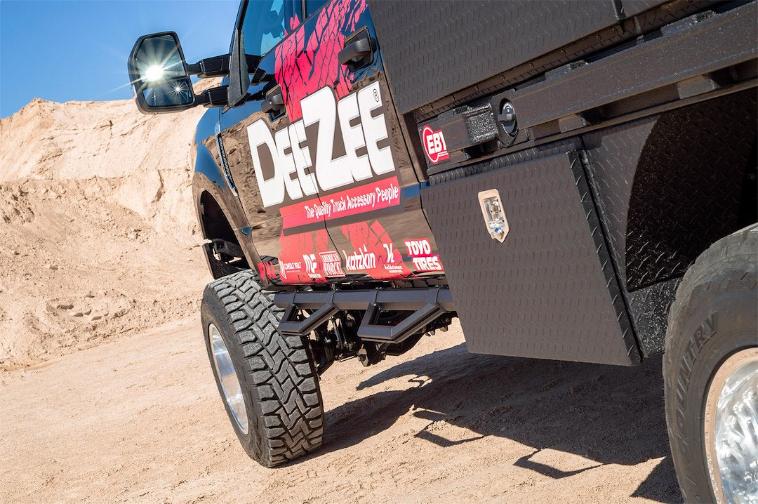 Dee Zee HEX Series With Drop Down Steps Hexagonal Nerf Bar DZ66321TB - image 4