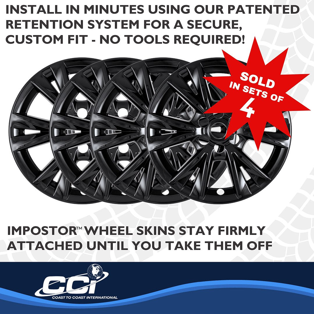 Coast To Coast IMP518BLK Gloss Black 18-Inch Skin Set - image 6