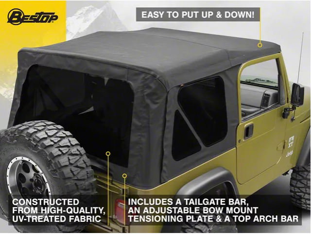 Bestop Supertop NX Soft Top Black Diamond 54720-35 - image 2
