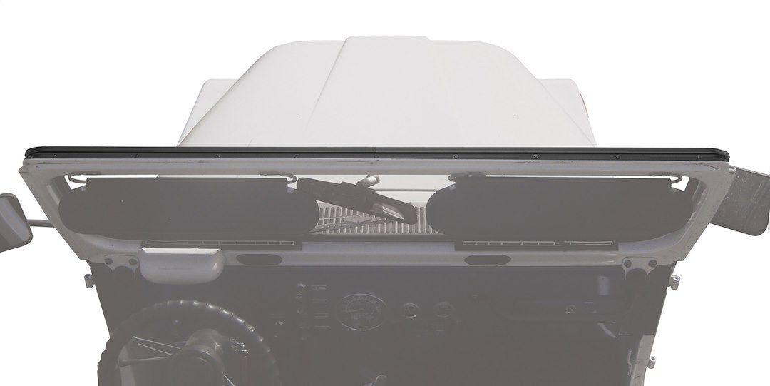 Bestop 51209-01 Black Aluminum Windshield Channel - image 1