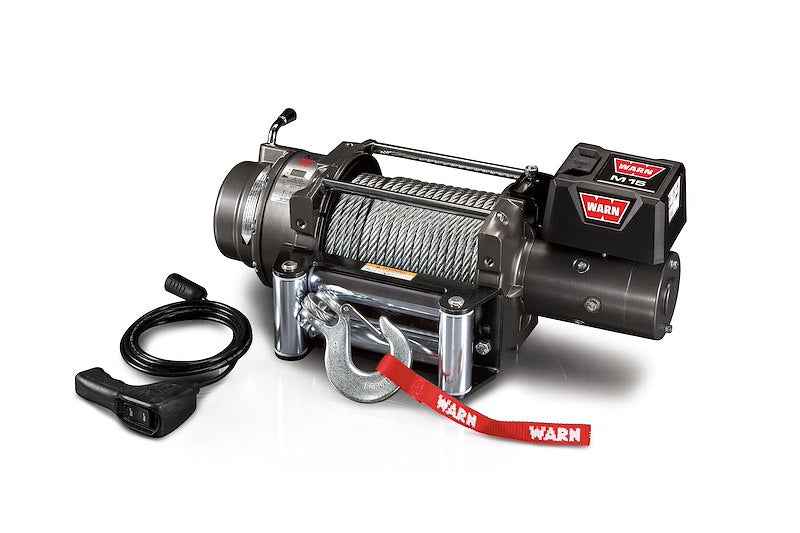 WARN 47801 M15000 12V Electric Recovery Winch with Steel Cable