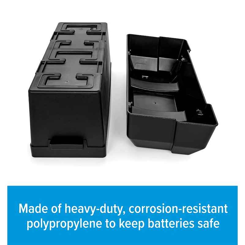 Dual Battery Box For GC2 Or Group 24 Batteries Polypropylene – Camco 55374