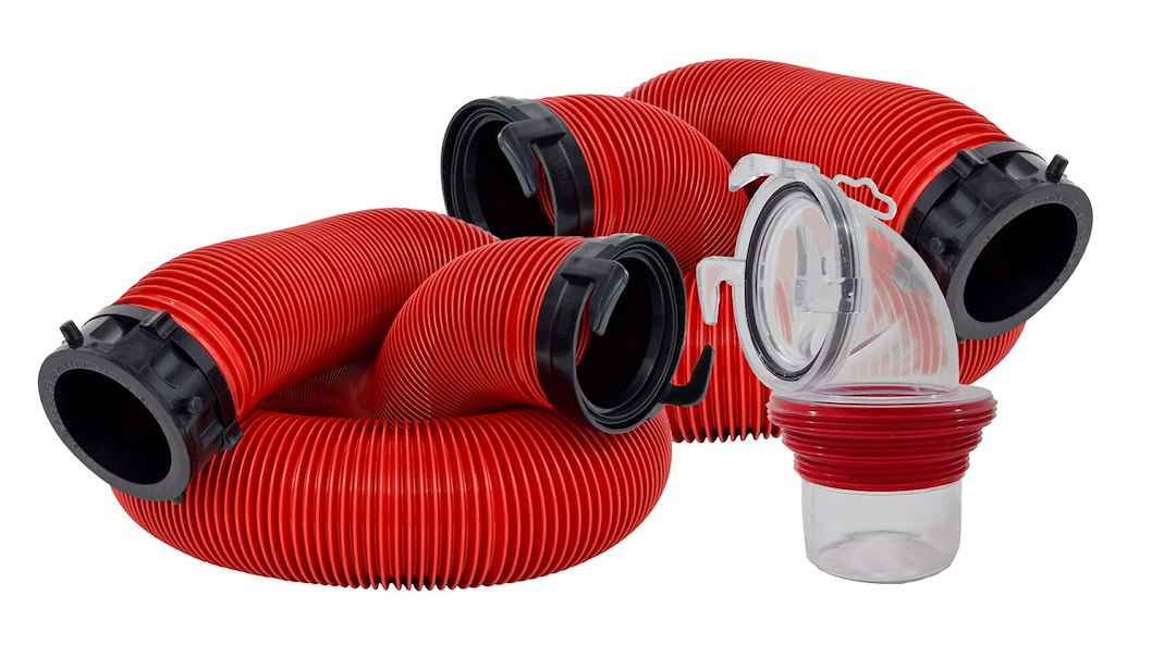 Valterra D04-0115 20 ft Vinyl RV Sewer Hose with Fittings