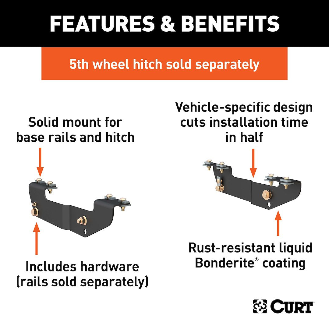 Curt 16418 Fifth Wheel Trailer Hitch Mount Kit - image 2
