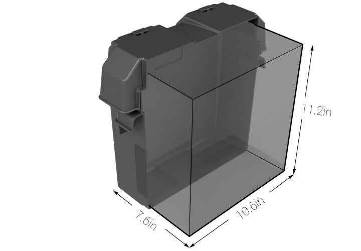 6 Volt Snap-Top Battery Box Vented – NOCO BG6V (HM306BKS)