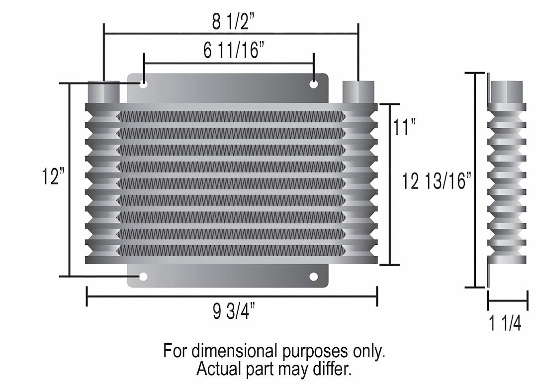 Derale 13615 Series 9000 Transmission Cooler, 17 Rows - image 2