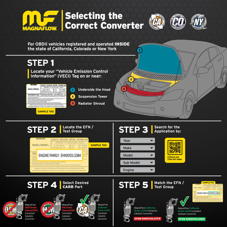 MagnaFlow 557000 California Grade Ceramic Direct-Fit Converter
