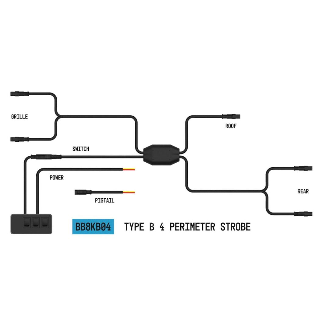 Builtbright Bb8kb04 Warning Light Wiring Harness - image 1