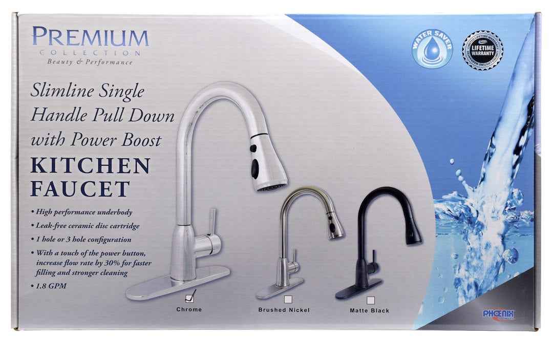 Phoenix Products PF231366 Kitchen Faucet - Silver