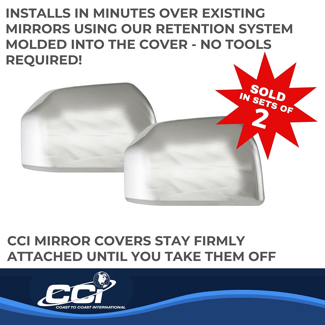 Coast To Coast MC67511 F-150 Chrome Mirror Top Covers - image 3
