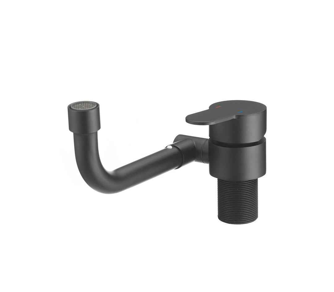 Dura Faucet DF-MK510H-MB Angular Kitchen Faucet - Matte Black