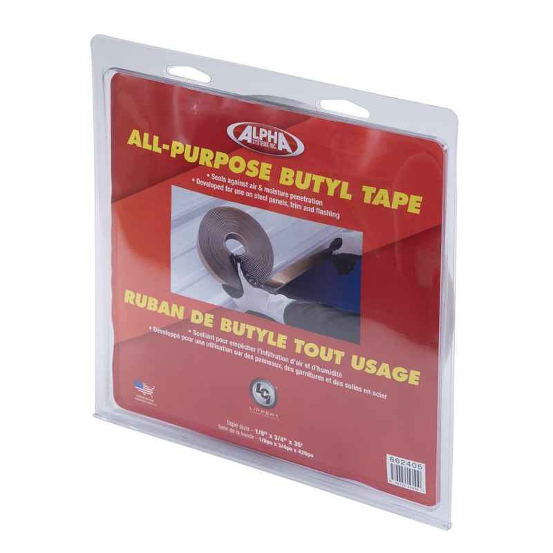 Lippert Q130 Butyl Tape – Gray – 1/8" x 3/4" x 30' Roll