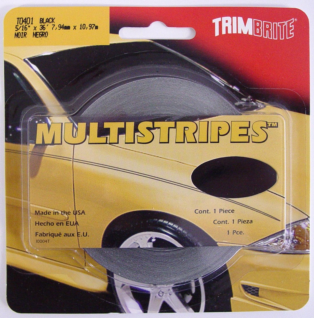 Trimbrite T0401 Black Multistripe Pinstripe Tape