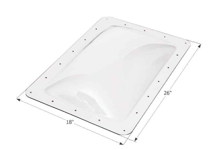 Icon 14266 Clear Skylights - 22 x 14 in Opening, 6 Pack