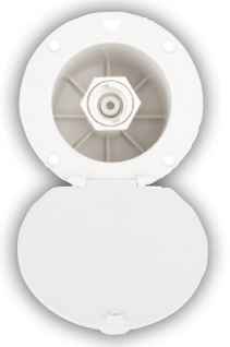 Dura Faucet DF-SA184-WT Exterior Quick-Connect Spray Port - White