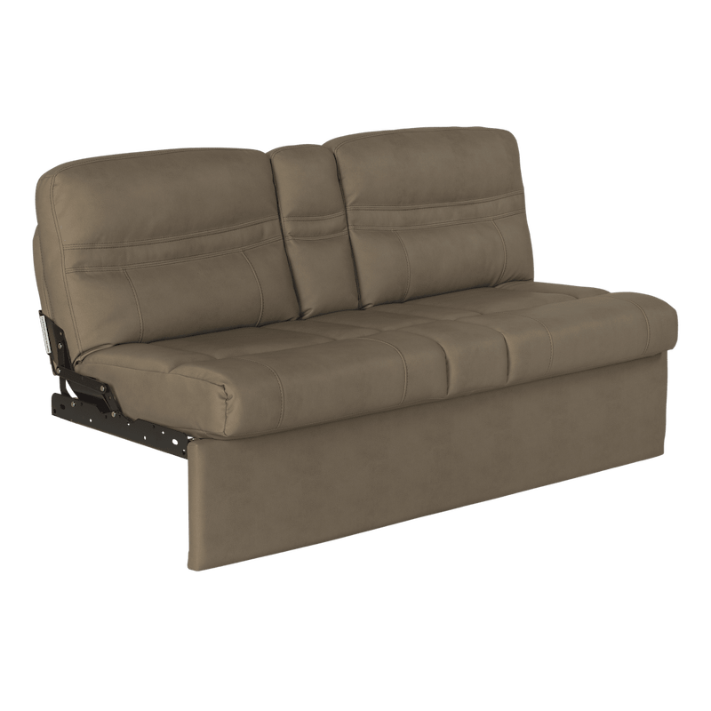 62” Jackknife RV Sofa – Grummond Tan – with Fold-Down Center