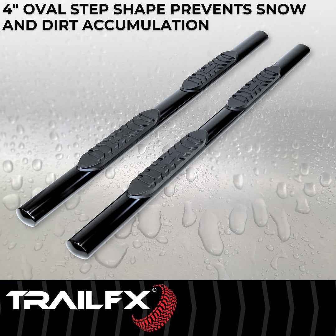 TrailFX 2930314043 4 in Nerf Bars for Ford F-150 2004–2008
