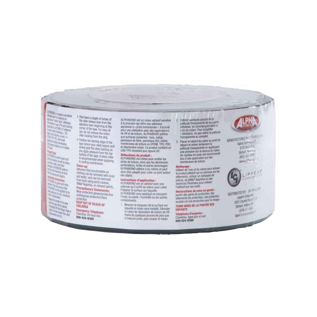 Lippert 862406 TPO-Faced Roof Repair Tape - 3 in x 50 ft, Black