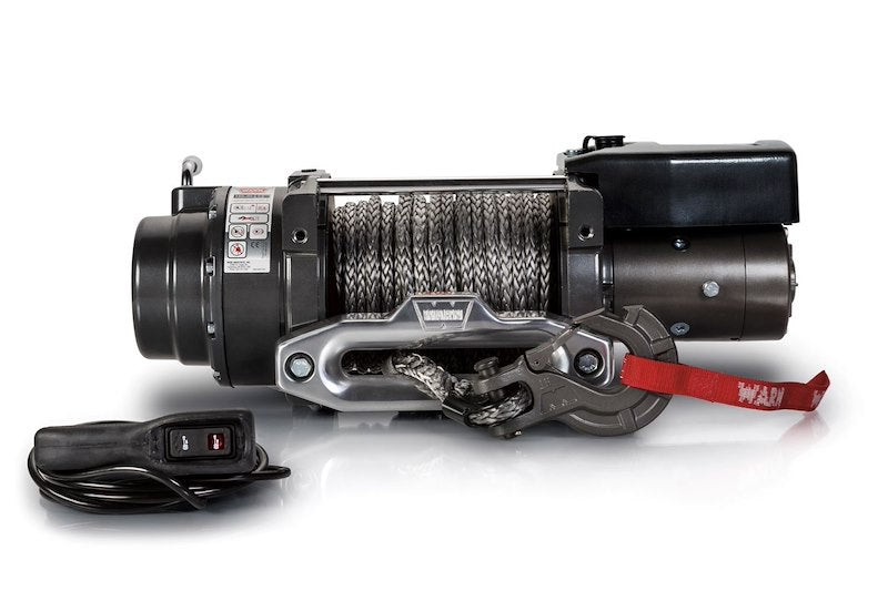 Warn 97740 16.5ti-S 12V Electric Recovery Winch with 80 Ft Spydura Pro