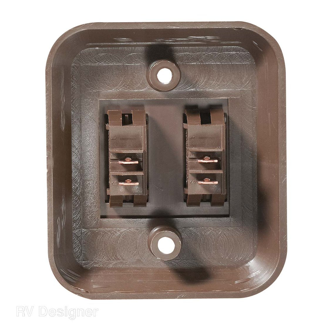 RV Designer On-off Multi Purpose Switch (S655) – Color: Brown