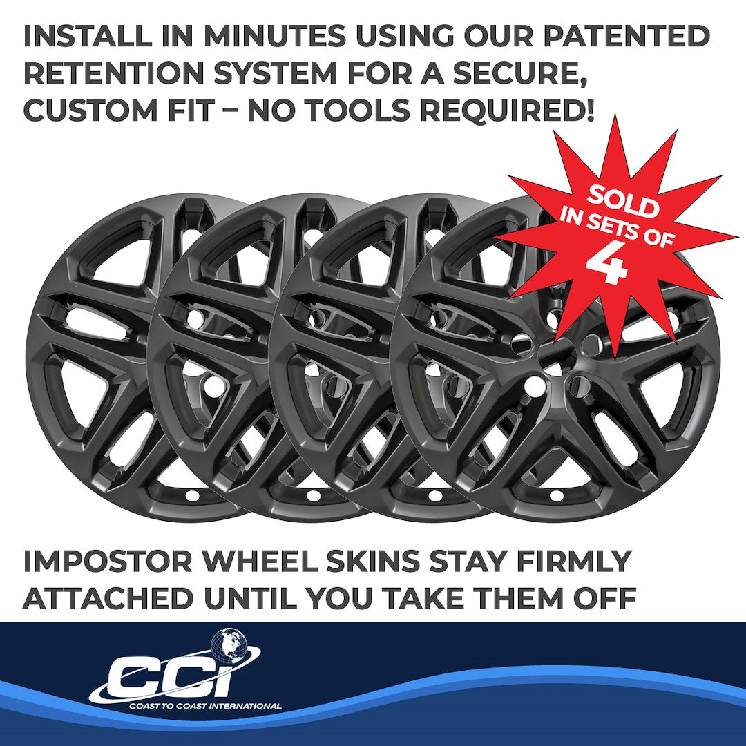 Coast To Coast IMP372BLKN Black Fusion Impostor Wheel Skins - image 4